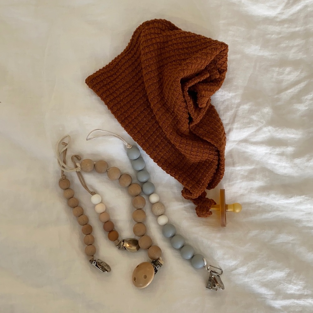 Pacifier clips and lovey
